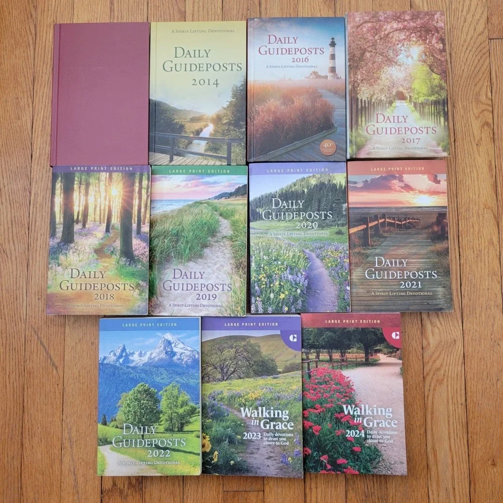 11 Daily Guideposts Devotional Book Collection 1998 2024 Inspirational Bookmarks